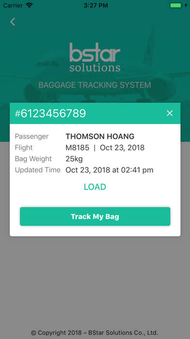 BStar Baggage Tracking System screenshot 3