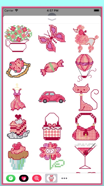 Cross Stitch Pink