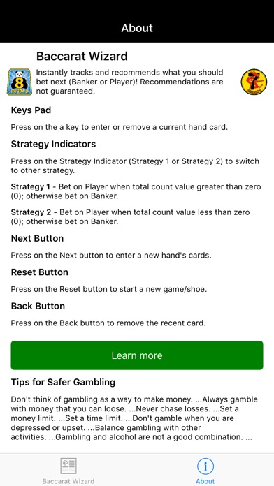 BaccaratWizard screenshot 4