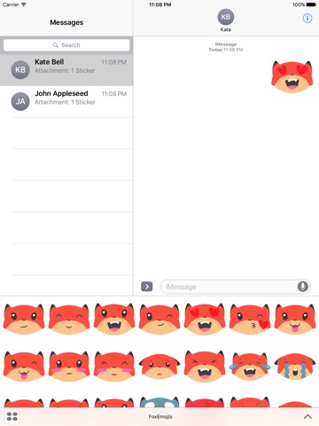 Fox Emojis screenshot 2