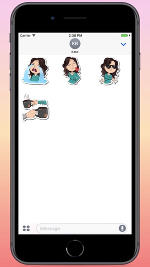 Cool Brunette Girls Stickers(圖2)-速報App