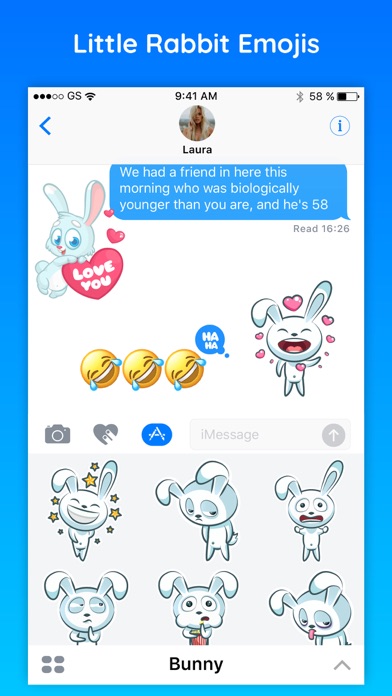 Bunny Little Rabbit Stickers screenshot 2
