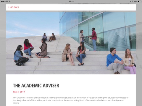 The academic adviser screenshot 3