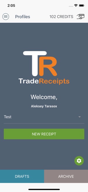 Trade receipts