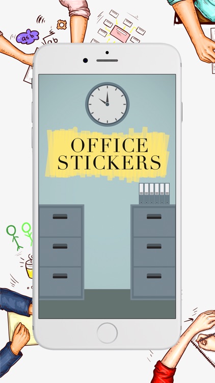 Office stickers business pack