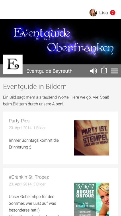 Eventguide Bayreuth