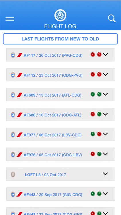Airline Flight Log