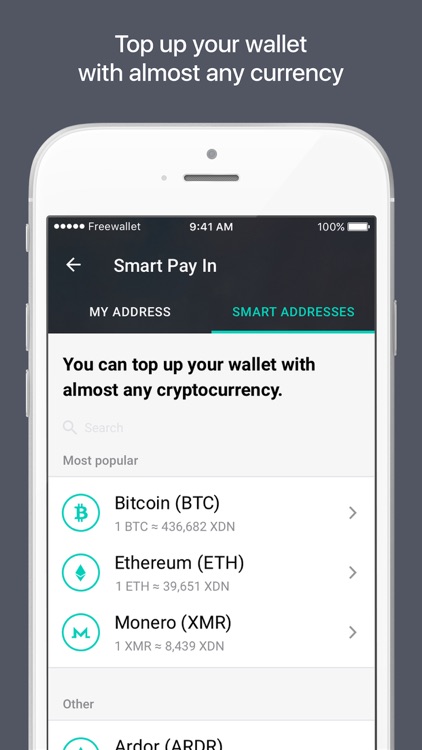 XDN Wallet by Freewallet screenshot-3