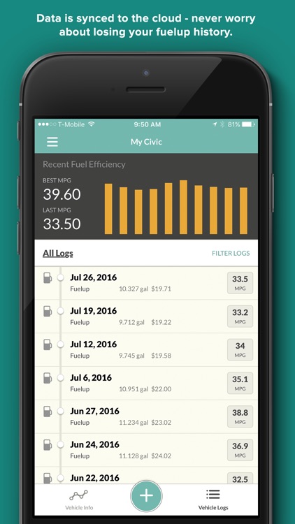 Fuelly: MPG & Service Tracker screenshot-3