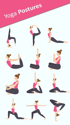 Yoga Sticker Pack - BodyBuilder,Meditati