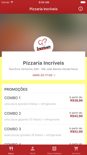 Pizzaria Incríveis Delivery