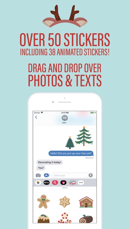 Merry Moji Christmas Stickers