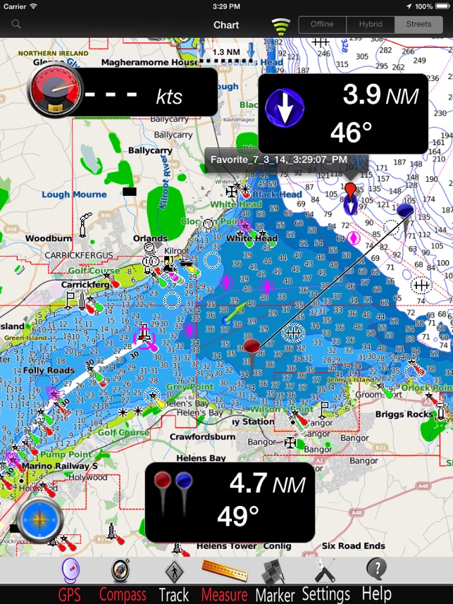 Ireland nautical charts Pro