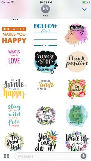 Animated Motivational and Positive Quotes Stickers(圖3)-速報App