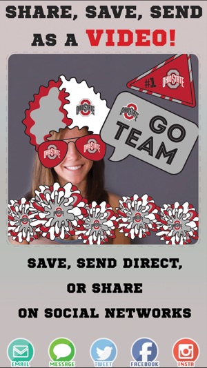 Ohio State Buckeyes Animated Selfie Stickers(圖4)-速報App