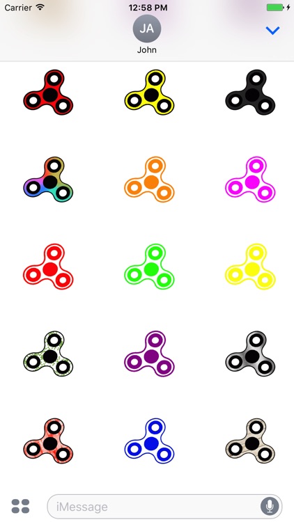 Animated Fidget Spinner Sticker Pack screenshot-3