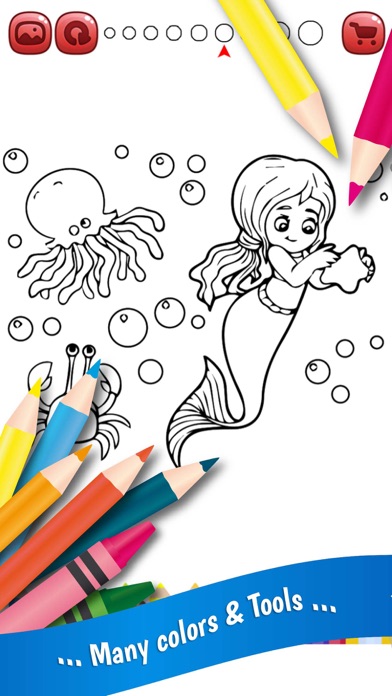 Mermaids Coloring Book screenshot 2