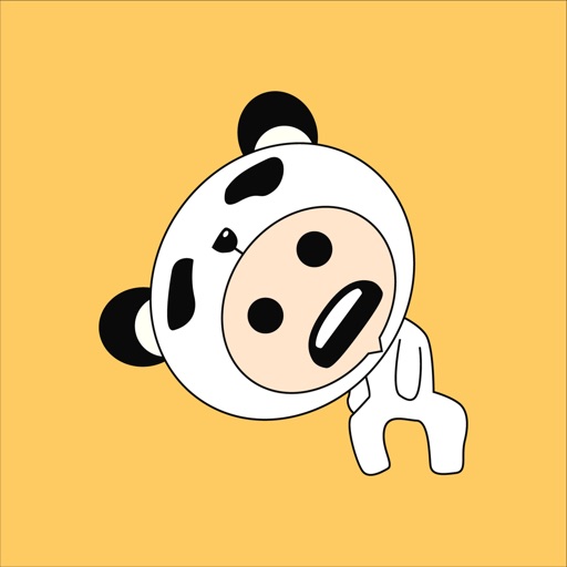 Kawaii Panda Person icon