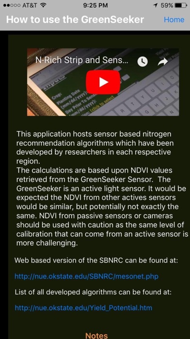 GreenSeeker N-Rate Calculator screenshot 2