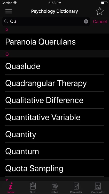 Psychology Dictionary Terms