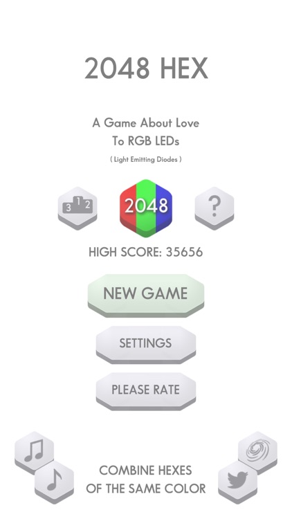 2048 Hex  Match Numbers Puzzle