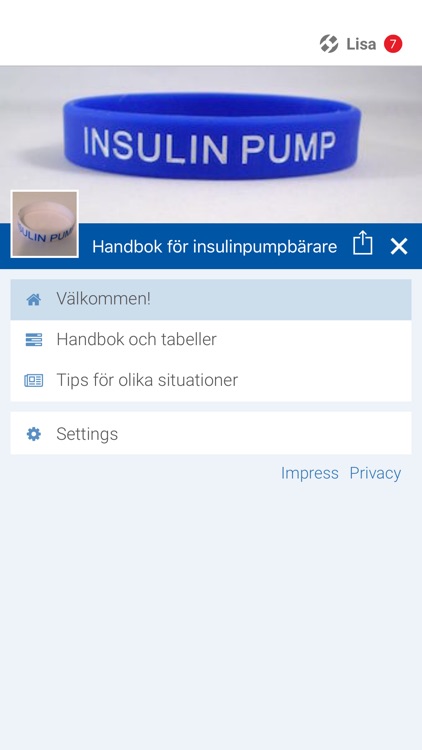 Handbok för insulinpumpbärare