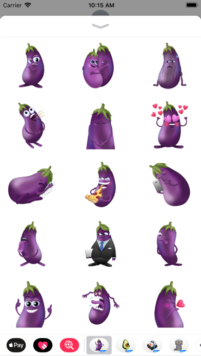 Eggplant Andy by Moji screenshot 4