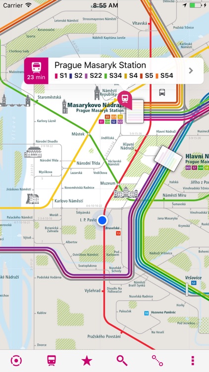 Prague Rail Map