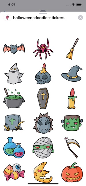 Halloween Doodle Stickers Pro(圖4)-速報App