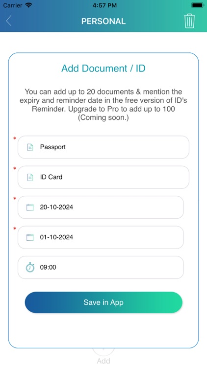 ID's Expiry Reminder Manager screenshot-3