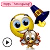 Moving Thanksgiving Day Emoji