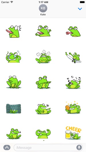 Funny Green Frog Prince Emoji(圖2)-速報App