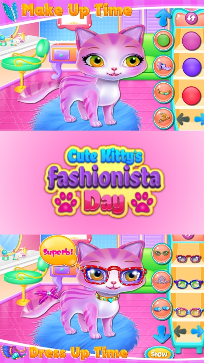 Cute Kitty Fashionista Day