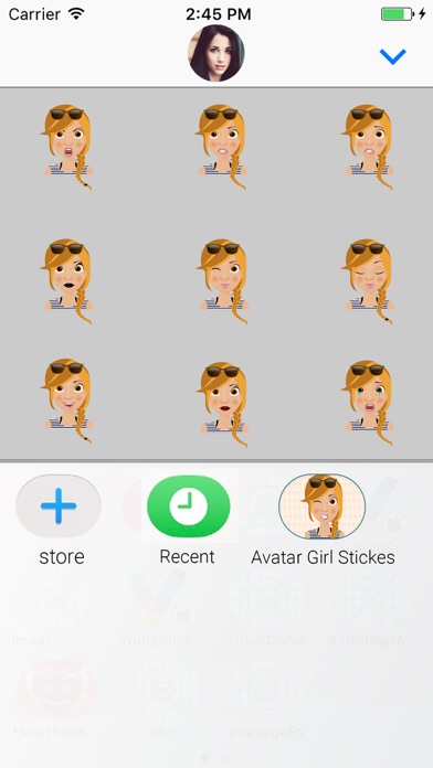 Avatar Girl : Animated Sticker screenshot 4
