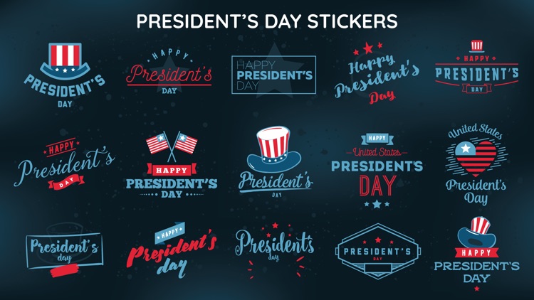 Presidents Day Sticker Pack