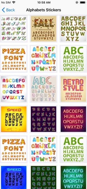 Alphabets Sticker Text(圖4)-速報App