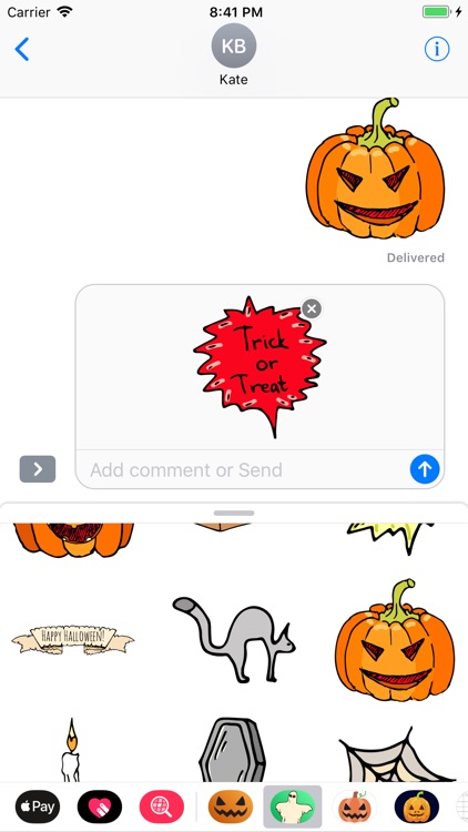 Happy Halloween Dark Sticker screenshot-3