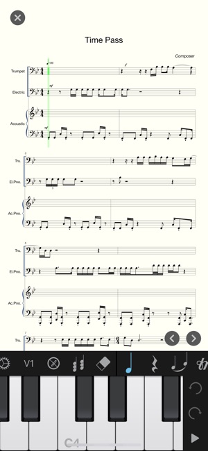 鋼琴+ Pro - 五線譜鋼琴譜樂譜作曲(圖2)-速報App
