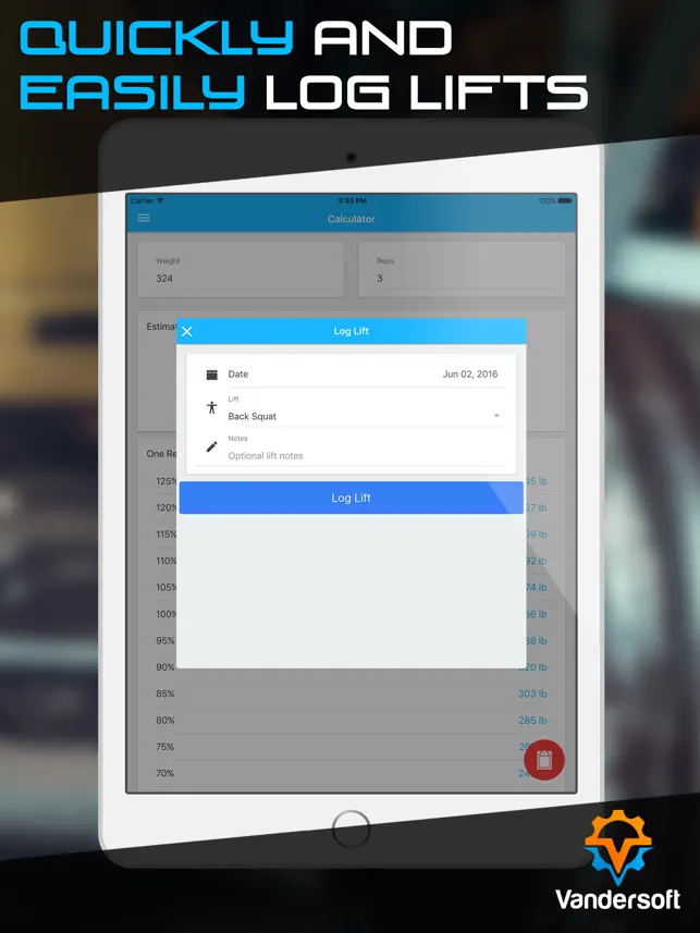 Captura de Pantalla 3 One Rep Max Calculator iphone