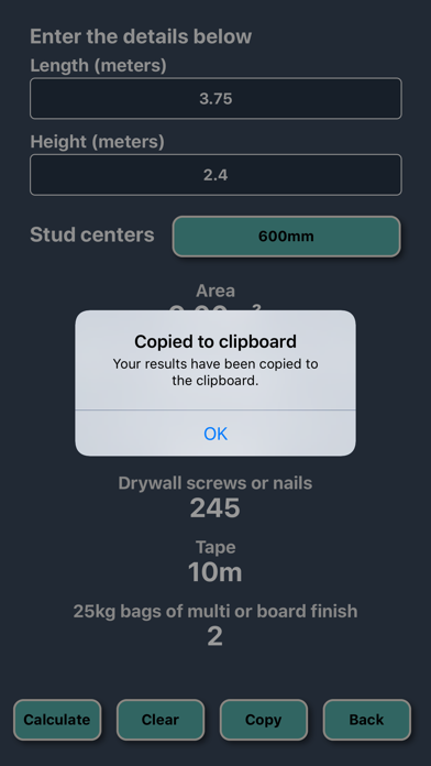 How to cancel & delete Plaster & Stud Wall Calculator from iphone & ipad 3