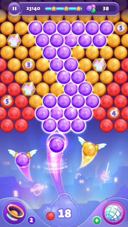 Hard Rock Bubble Shooter