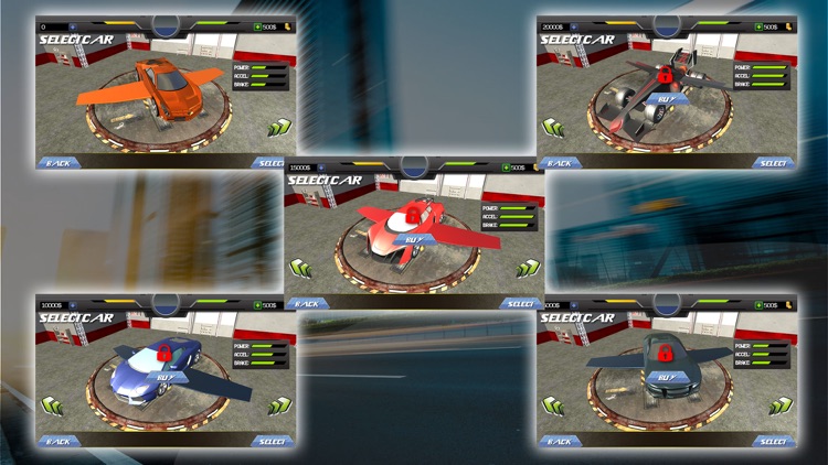 Futuristic Flying Car Simulator