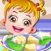 Cute Baby Chef Make Dessert