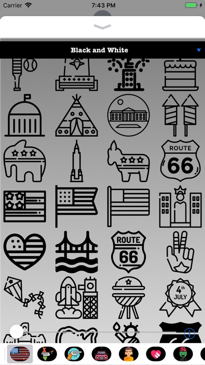 USA Stickers and Emojis