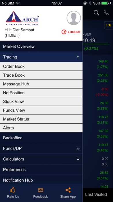 Arch Finance screenshot 2