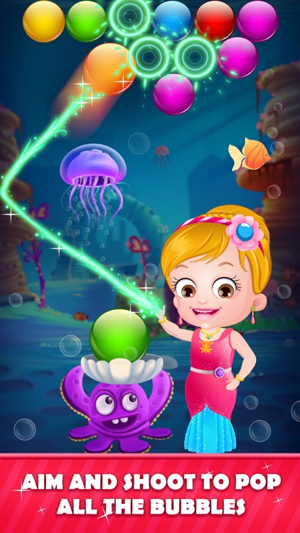 Little Mermaid: Bubble Shooter screenshot-4