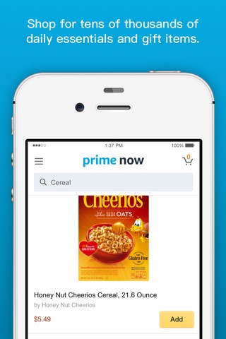 Amazon Prime Now screenshot 2