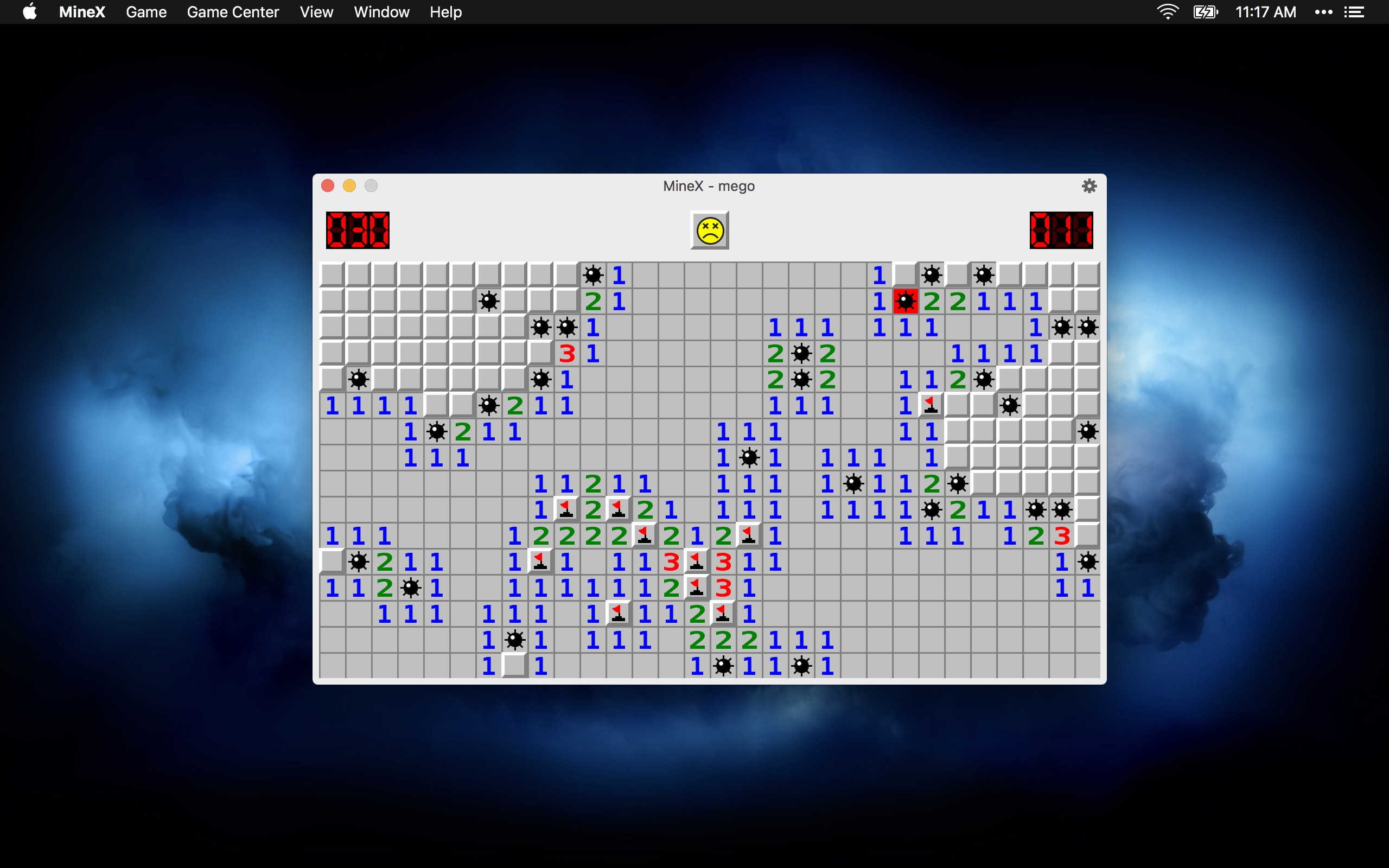 Screenshot do app MineX (Minesweeper)