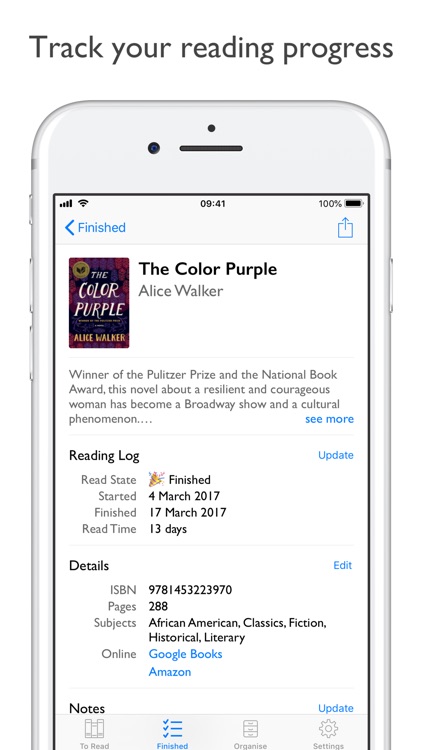 Reading List - Book Log