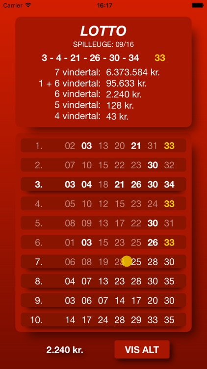 Lotto Scanner DK